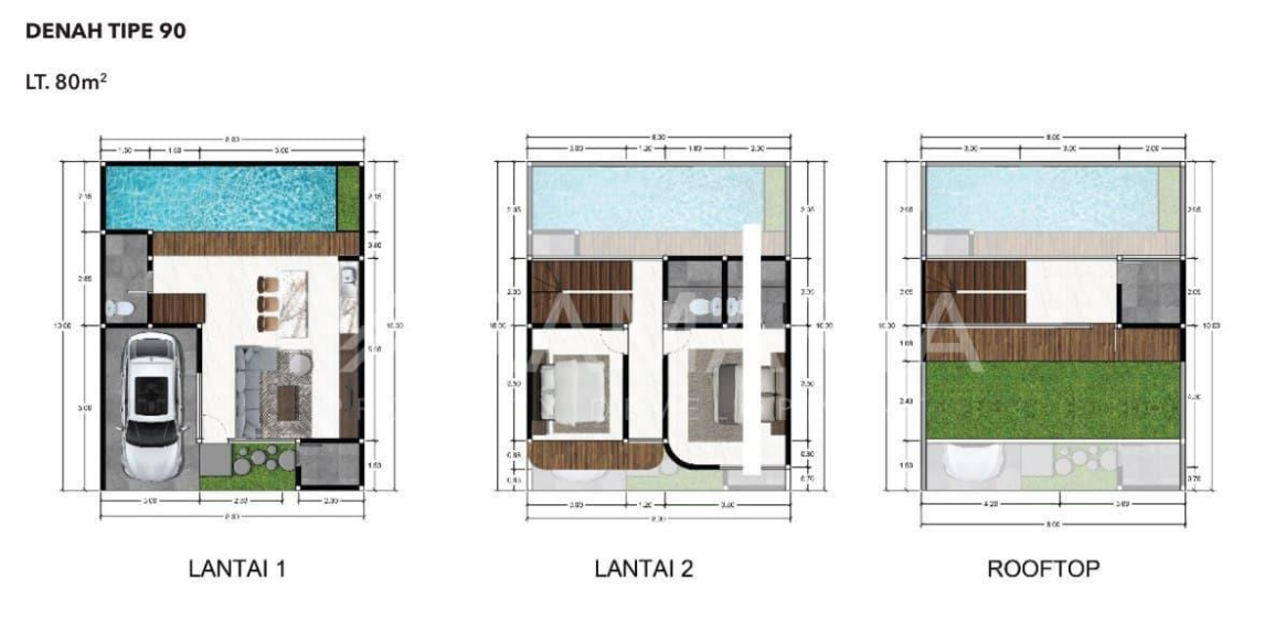Layout Tipe 90